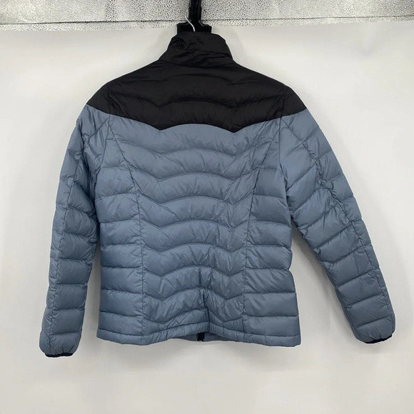 Eddie Bauer Jacket Womens Medium Two Tone Grayish Black Quilted Outdoor - Picture 9 of 12